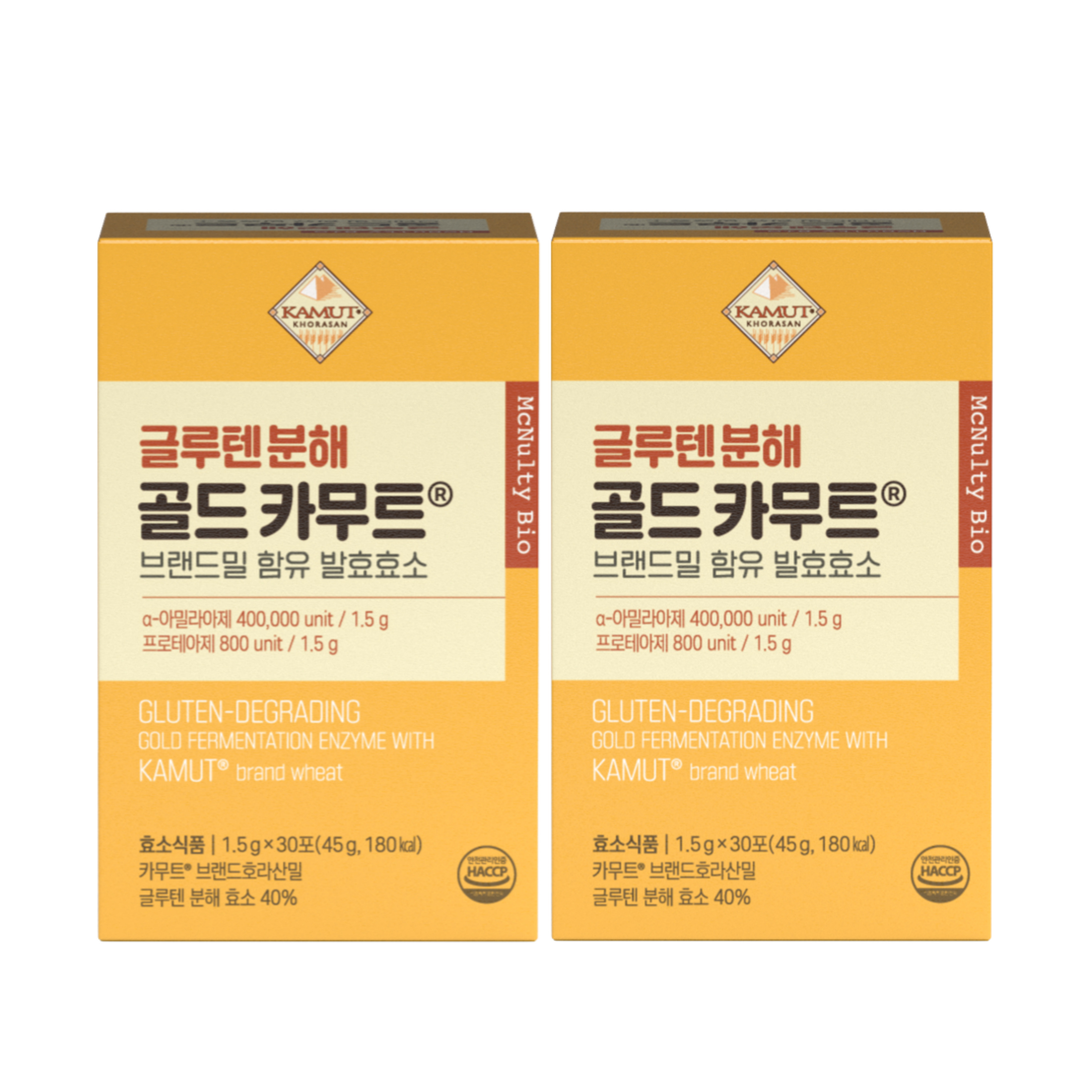 맥널티바이오 글루텐 분해 호라산밀 골드 카무트 효소 30포, 2개 - 상품 이미지