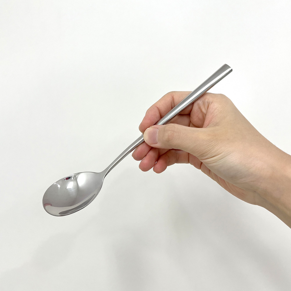 베이직 스텐 304 진공 수저 한식 가정 식당 업소용 사각 저분 숟가락 젓가락 2인 세트 이미지 6