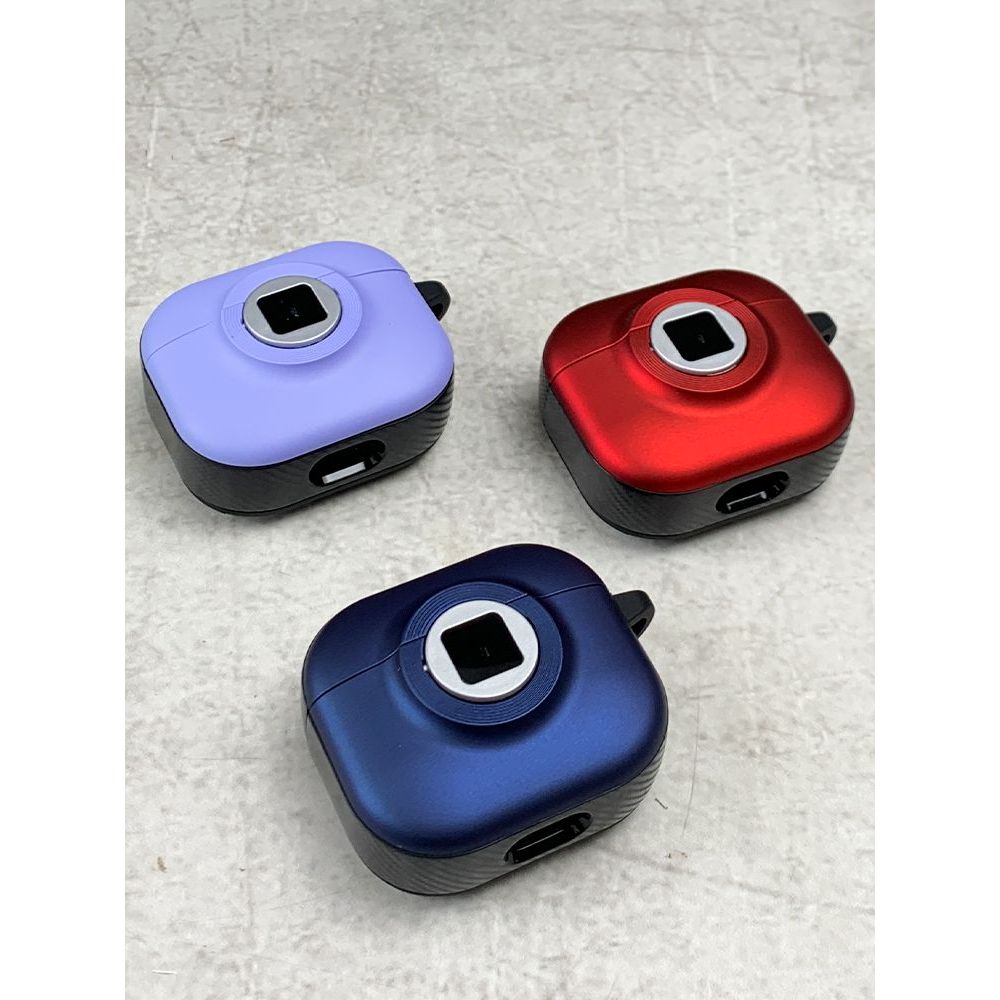 에어팟4 케이스 레트로 카메라 폴라로이드 카본 커버 마카롱 그린 폴라로이드 스타일 AirPods 4세대(2024년 모델) - 상세 이미지 5
