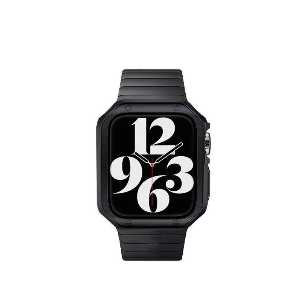 애플워치10 메탈 스트랩 액정 케이스 베젤 커버 나비 버클 실버 밴드+케이스 10세대 42mm 이미지 6