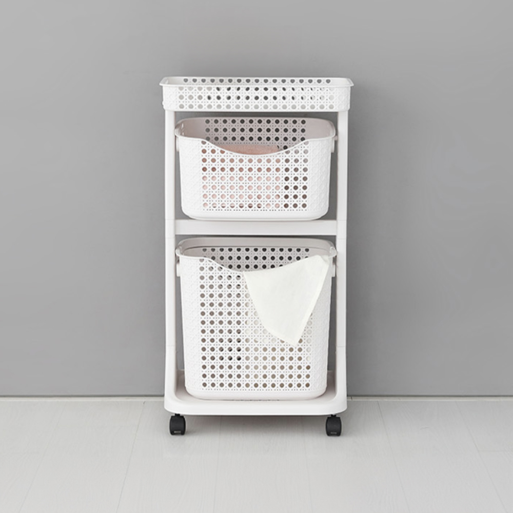 ALON 이동식 빨래바구니 2단 H201828
