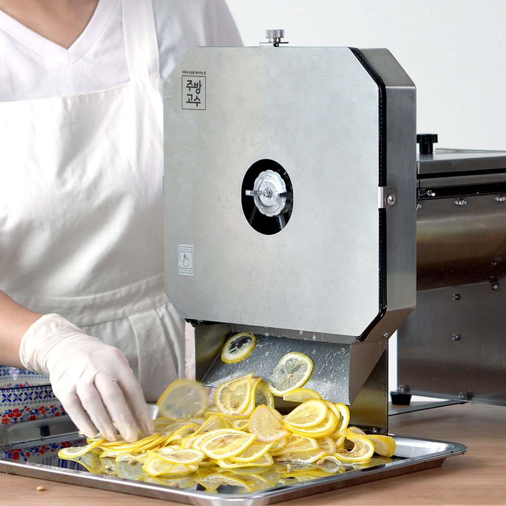 주방고수 야채 양배추 슬라이서 슬라이스 야채절단기 무 양파 당근 레몬 채써는기계 채썰기
