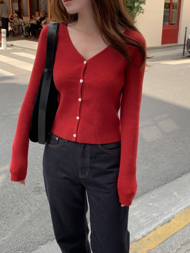 [단독] 💕URBANE MADE💕 이브 브이넥 골지 가디건 (4c) /봄가디건/출근룩/-3kg 여리여리핏 상세 이미지 268