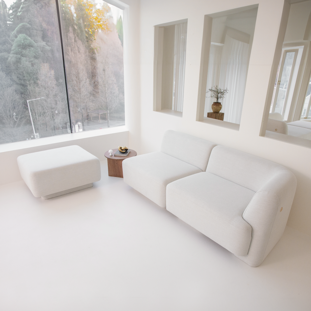 반트 마네모네 린넨 패브릭 3.5인용 오픈카우치 모듈 소파