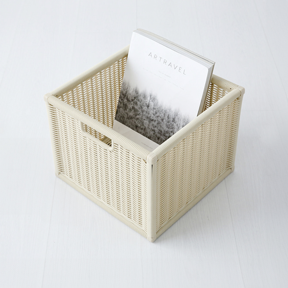 알로타 바스켓 6L 라탄 WP3001 305x305x240mm, 1단, 내추럴 1666.0269 - 메인 이미지
