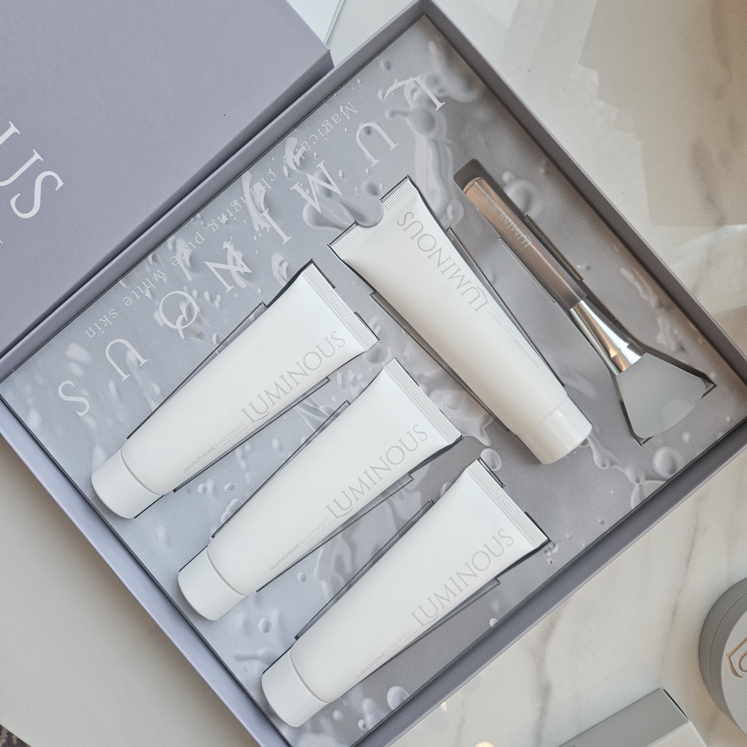 루미너스 필오프팩 60ml 3+1 실리콘브러쉬포함 글루타치온 or 수분쿨링 - 상세 이미지 4