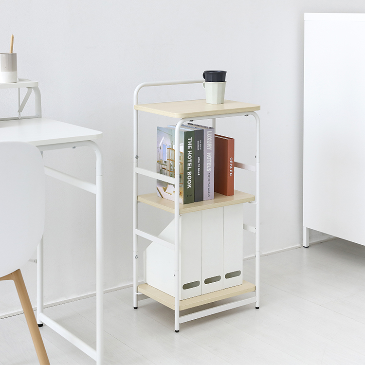 OLLSON 선반 400mmx300mmx870mm, 3단, 화이트 8200.3697