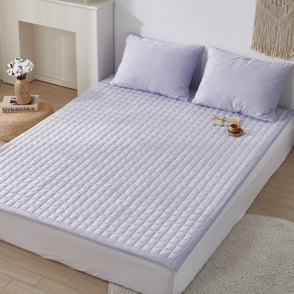 레이트 실크 극세사 침대패드 SS/Q 4color