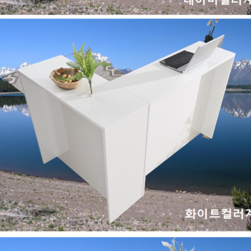 안내데스크 책상 인포 인포메이션 데스크 업소 식당 매장 카페 카운터 테이블 업소용 계산대 - 상세 이미지 3