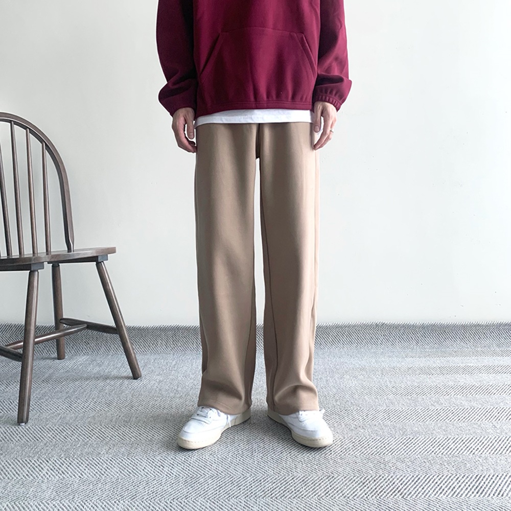 1+1 남자와이드팬츠 남자벨벳바지 - 상세 이미지 2
