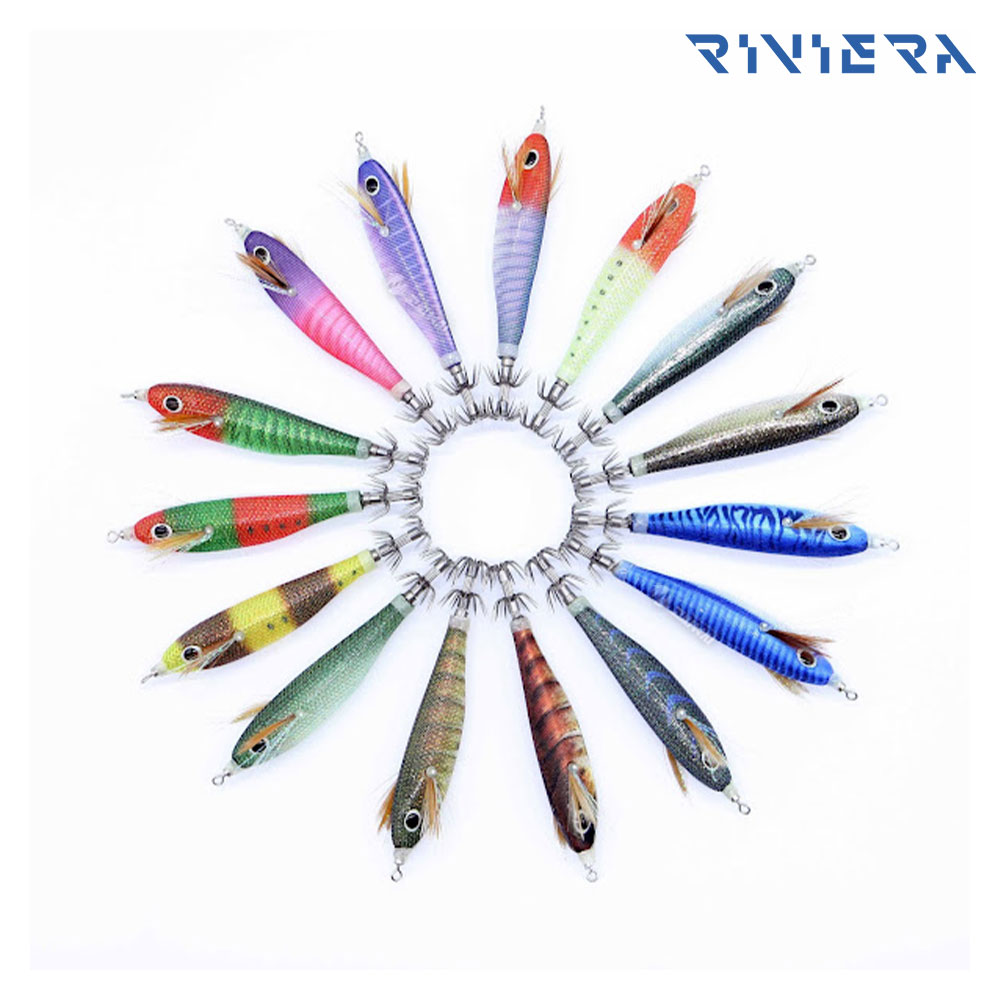 리비에라 홈볼트 아에르 슷테 에기 수평 야광 틴셀 쭈꾸미 갑오징어 에기 55mm