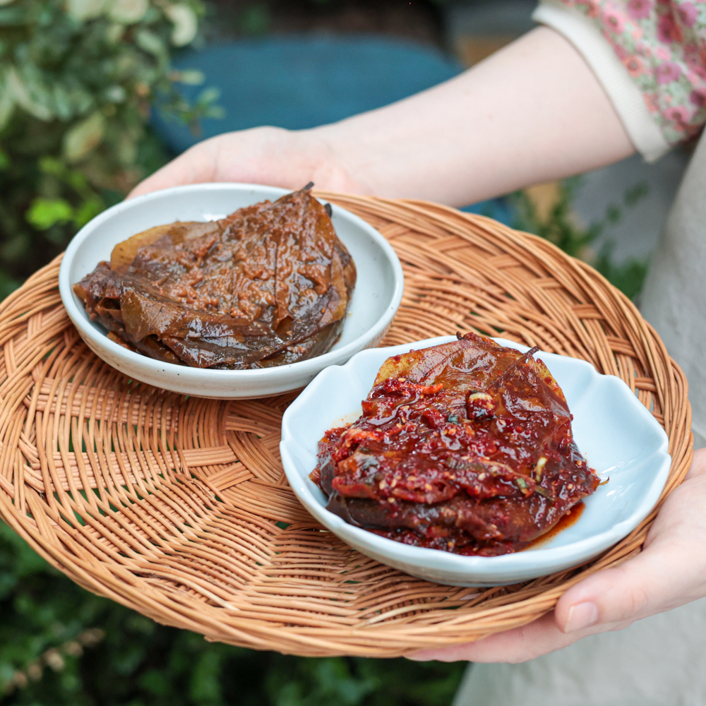 콩잎장아찌 단풍 삭힌콩잎 무침 국산재료 500g 순창 장담아 - 상세 이미지 2