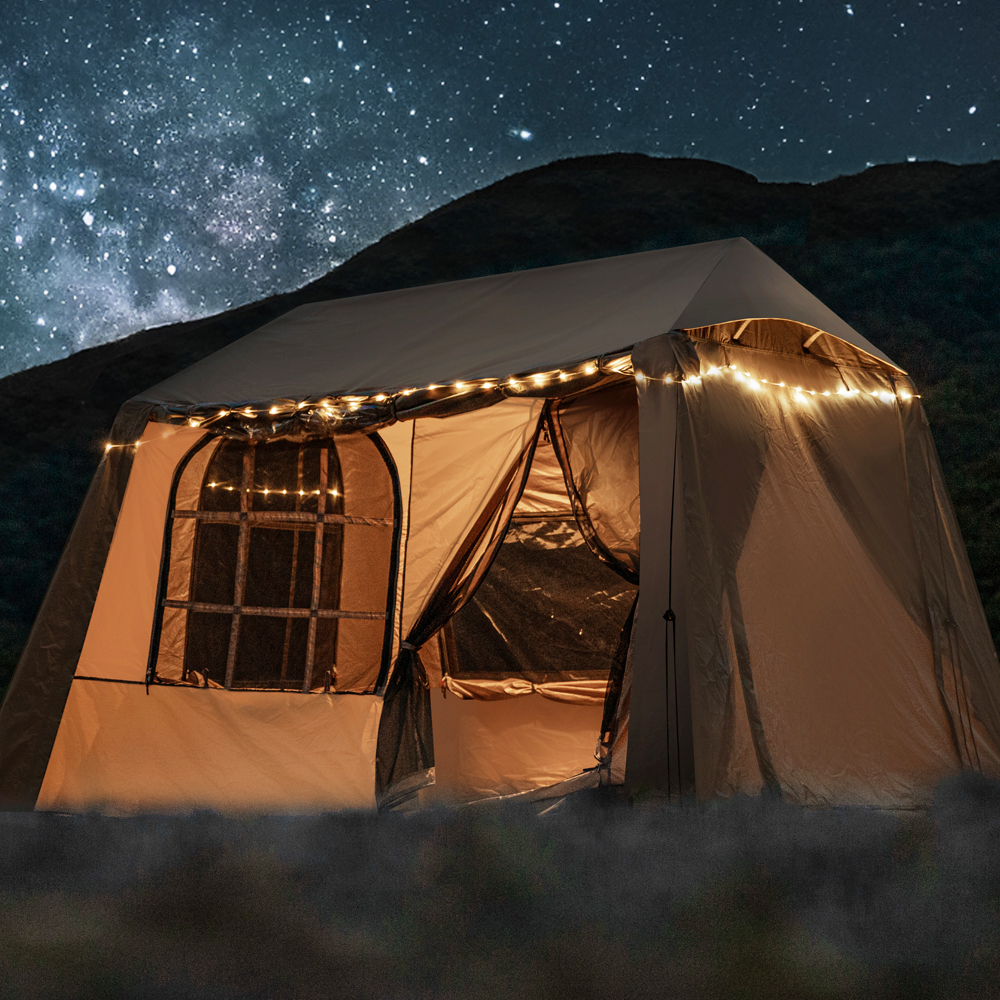 로티캠프 원터치 텐트 그늘막 캠핑 감성 비치 나들이 힐하우스 브리즈 탄