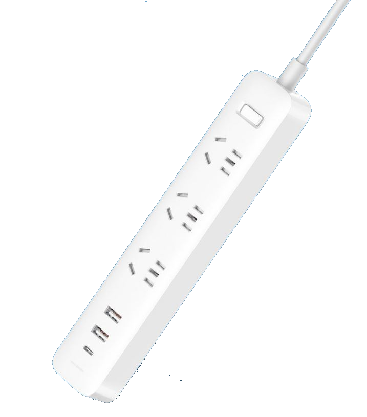 샤오미 멀티탭 3구 USB 고용량 콘센트 해외여행 어댑터 호주워홀 3구+3 USB 화이트 - 상세 이미지 2