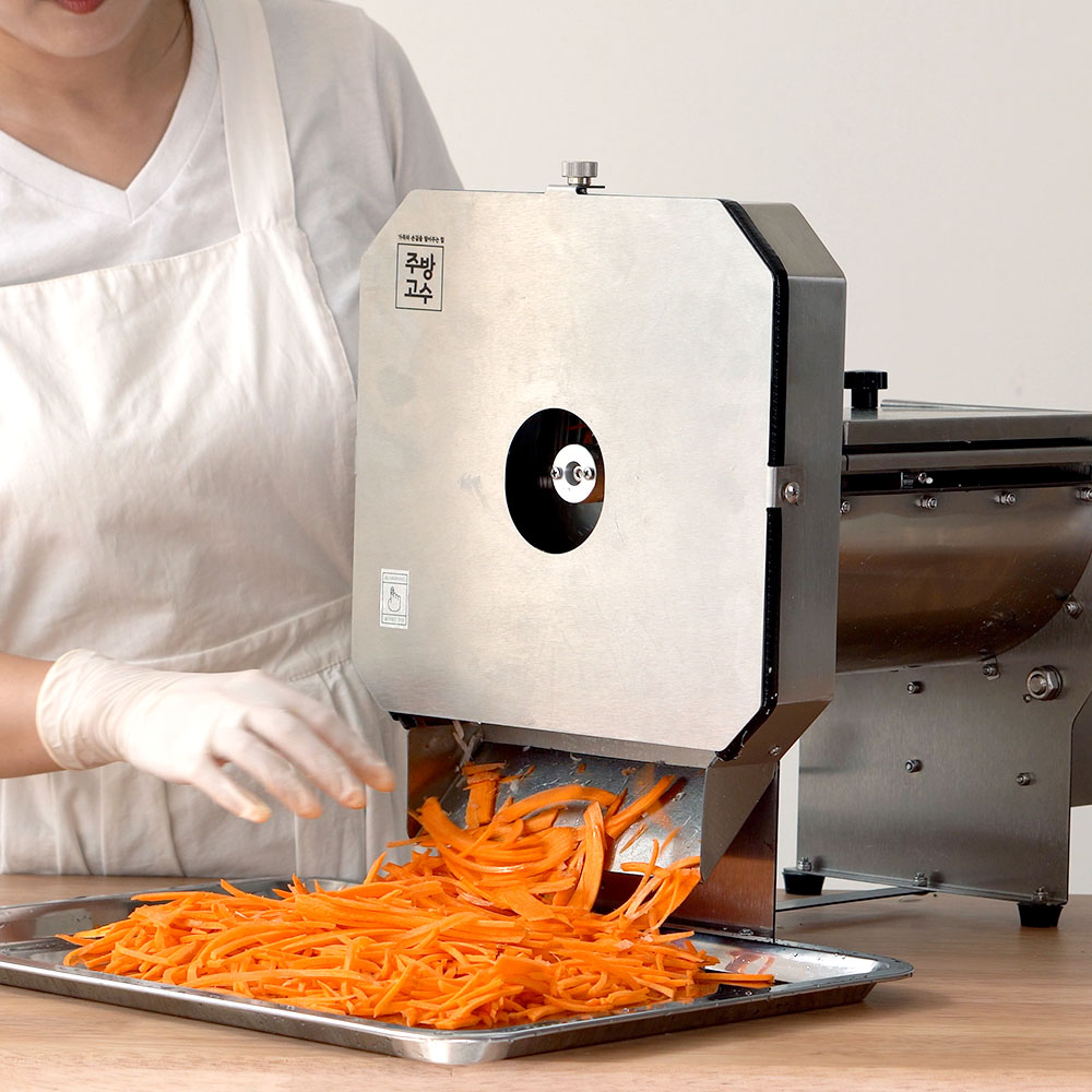 주방고수 야채 양배추 슬라이서 슬라이스 야채절단기 무 양파 당근 레몬 채써는기계 채썰기