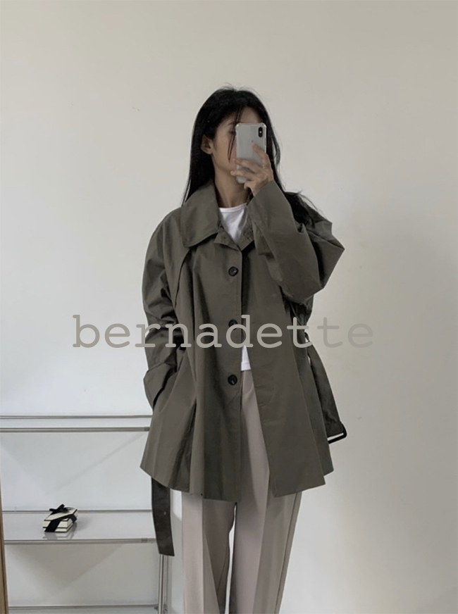 [당일 베이지]슬러브 무이 트렌치 코트 (3col) slub 상세 이미지 23