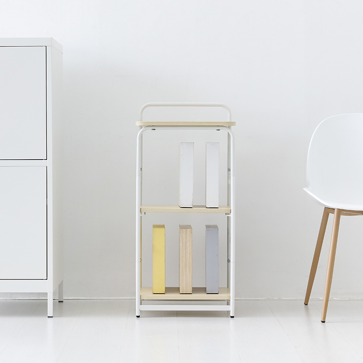 OLLSON 선반 400mmx300mmx870mm, 3단, 화이트 8200.3697