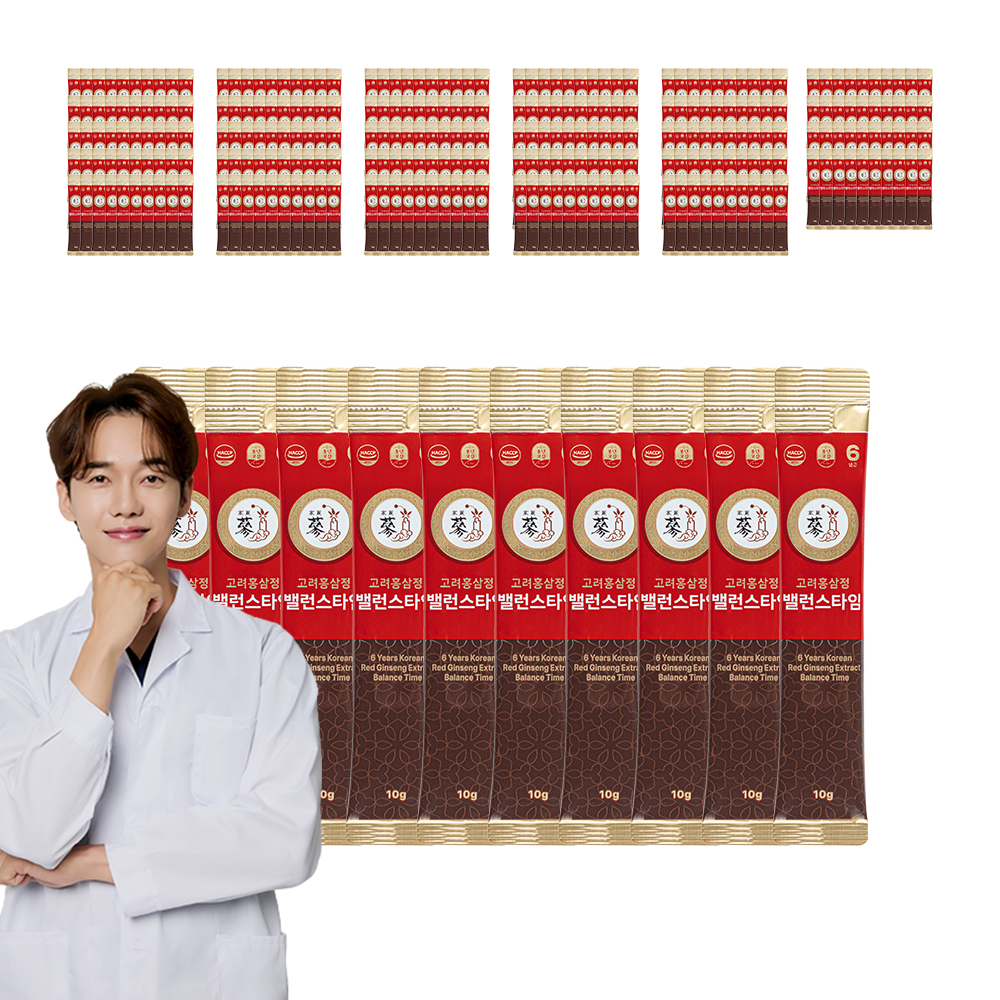 풍년보감 6년근 고려홍삼정 밸런스타임 홍삼스틱 홍삼선물세트 100포, 3개