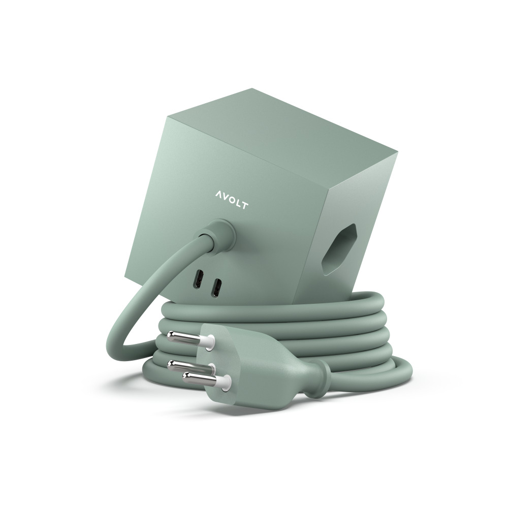 아볼트 마르티넬리루체 스퀘어1 고용량멀티탭5구(콘센트3구+usb C타입2구)오팔 화이트 이미지 7