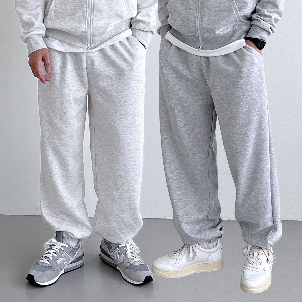 1+1 스웨트팬츠 남자조거팬츠 벌룬팬츠 밴딩 빅사이즈 - 상품 이미지