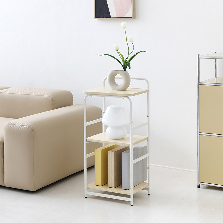 OLLSON 선반 400mmx300mmx870mm, 3단, 화이트 8200.3697