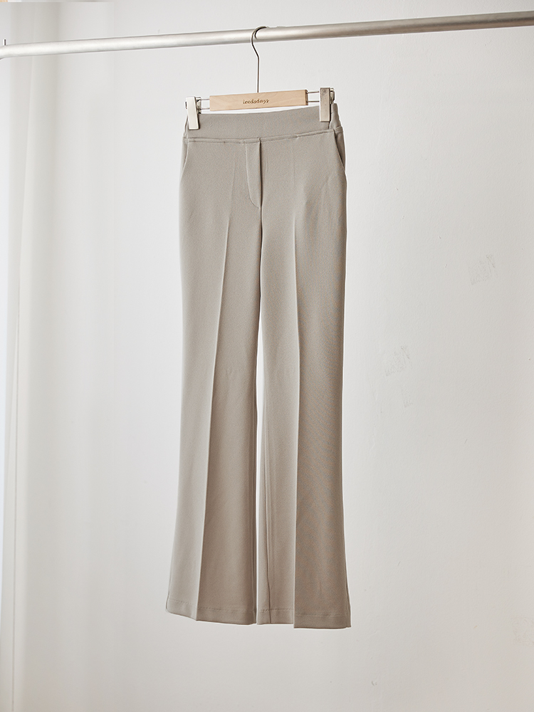 먼데이 고탄력 심플 세미부츠컷 슬랙스 - 상세 이미지 2