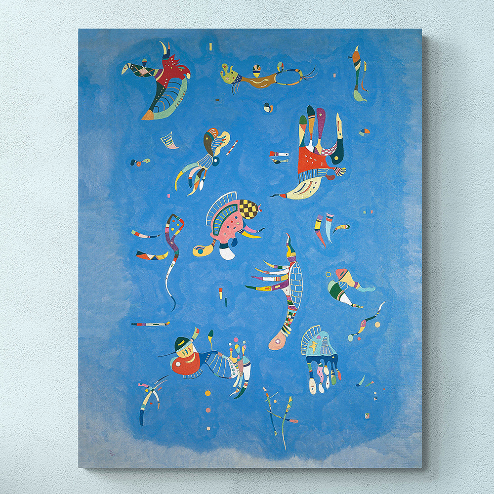 구성 53X67 cm 캔버스 액자 바실리 칸딘스키 명화 그림 - 상세 이미지 2