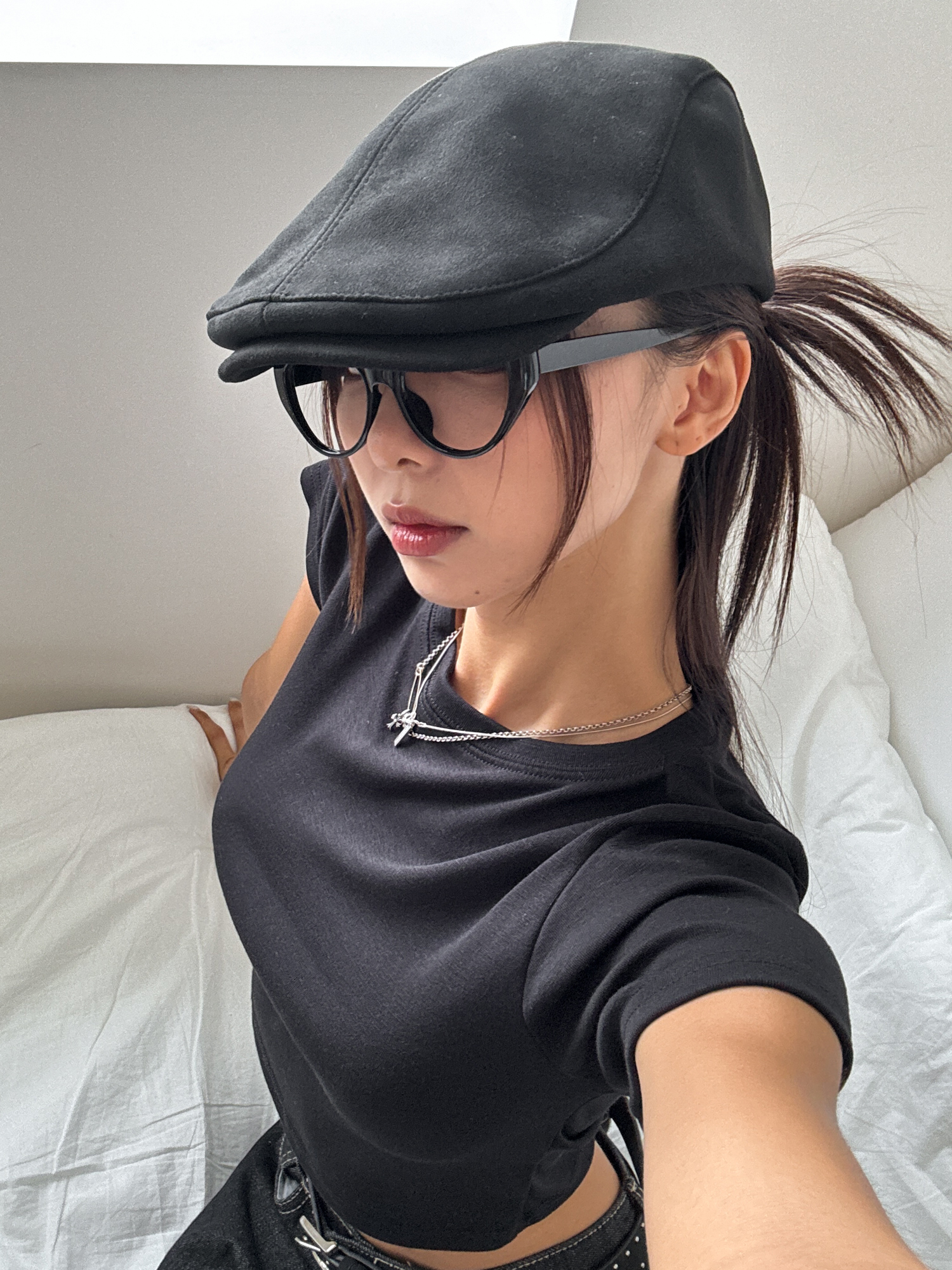 웨이디 무지 스웨이드 헌팅캡 모자 5color 상세 이미지 28