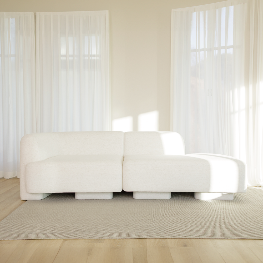 반트 마네모네 린넨 패브릭 3.5인용 오픈카우치 모듈 소파