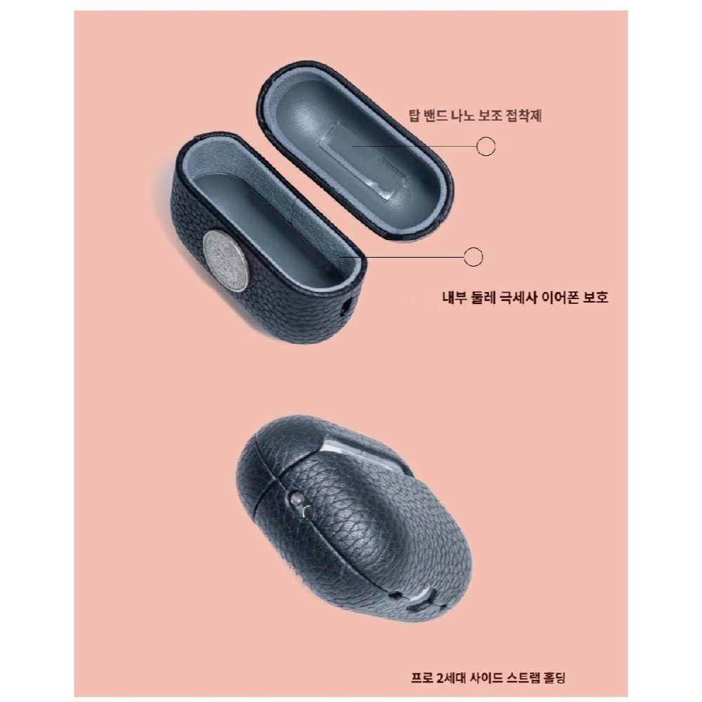 에어팟 4세대 케이스 외화 동전 팬던트 가죽 커버 동전 Apple AirPods 4세대 - 상세 이미지 3