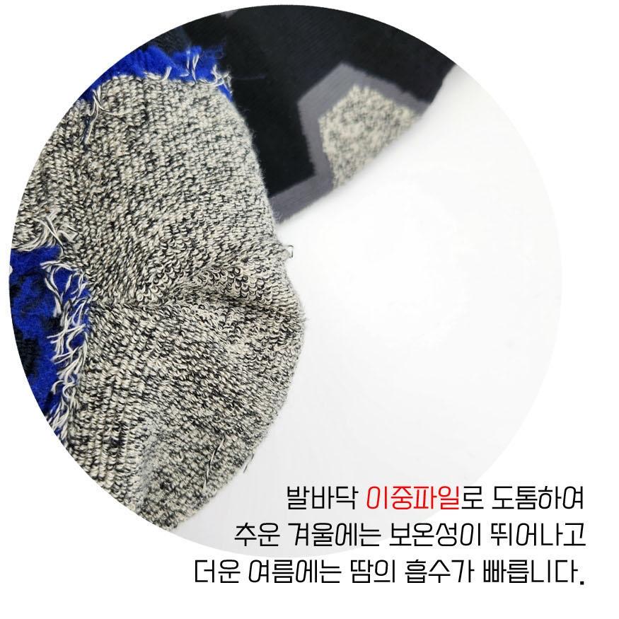 땀 흡수 여름용 작업 양말 도톰 발가락 양말 - 상세 이미지 2