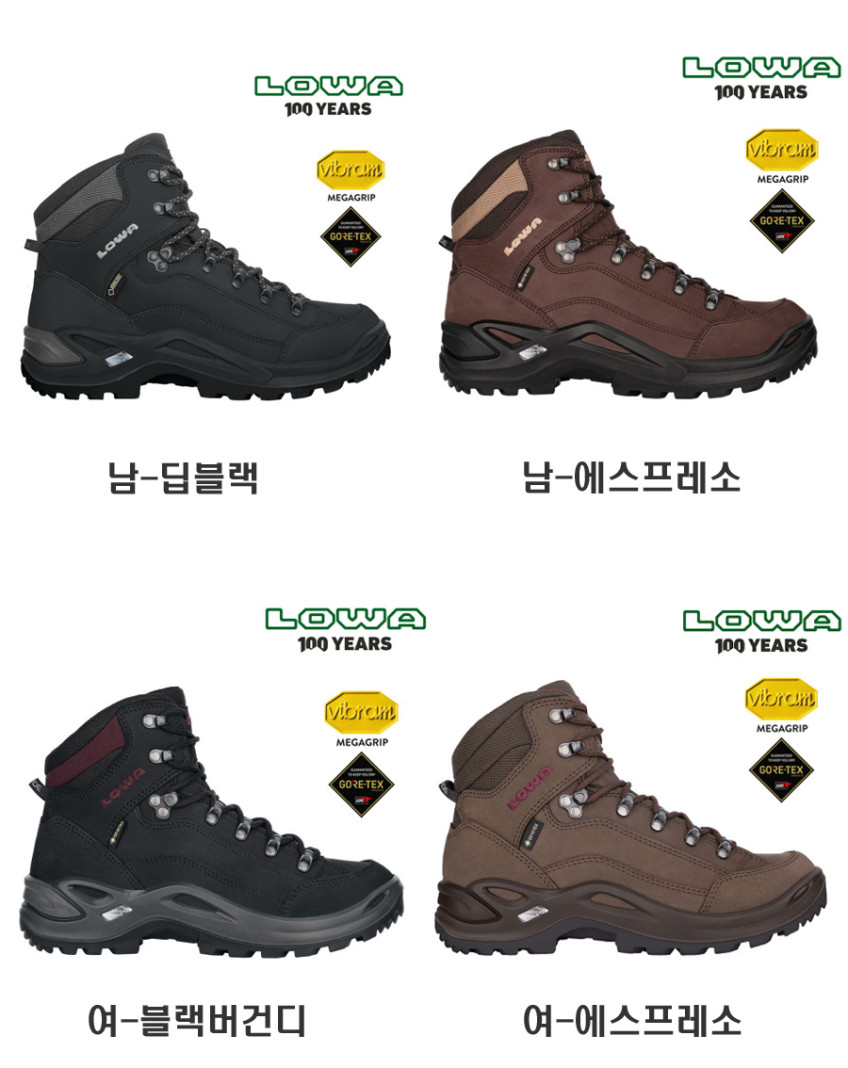 로바 등산화 레니게이드 MID GTX 메가그립 와이드 아시안핏 등산화 판매처 상세 정보 이미지 3