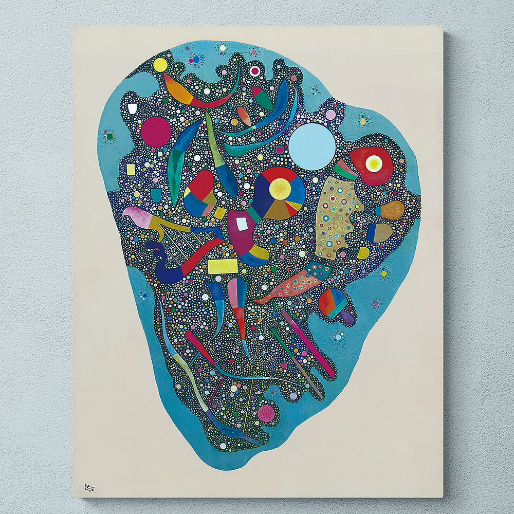 구성 53X67 cm 캔버스 액자 바실리 칸딘스키 명화 그림 - 상세 이미지 4