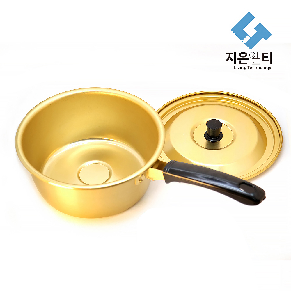 [특허] 신박한 고화력 라면 냄비 양은 18cm+14cm 2종 세트 편수 한손 국산 - 상세 이미지 4