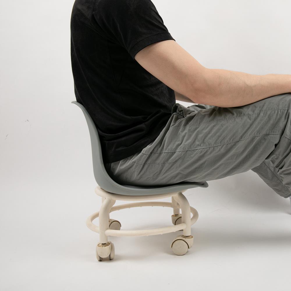 띵덕 바퀴달린 이동식 좌식 앉은뱅이 의자 1단