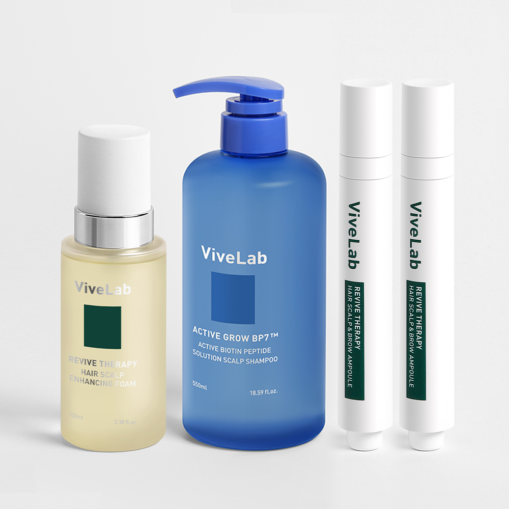 SET) 탈모 고민 해방 SET(두피앰플 2개+인핸싱 폼+액티브 비오틴 샴푸+비오틴 샴푸 70ml 증정) - 메인 이미지