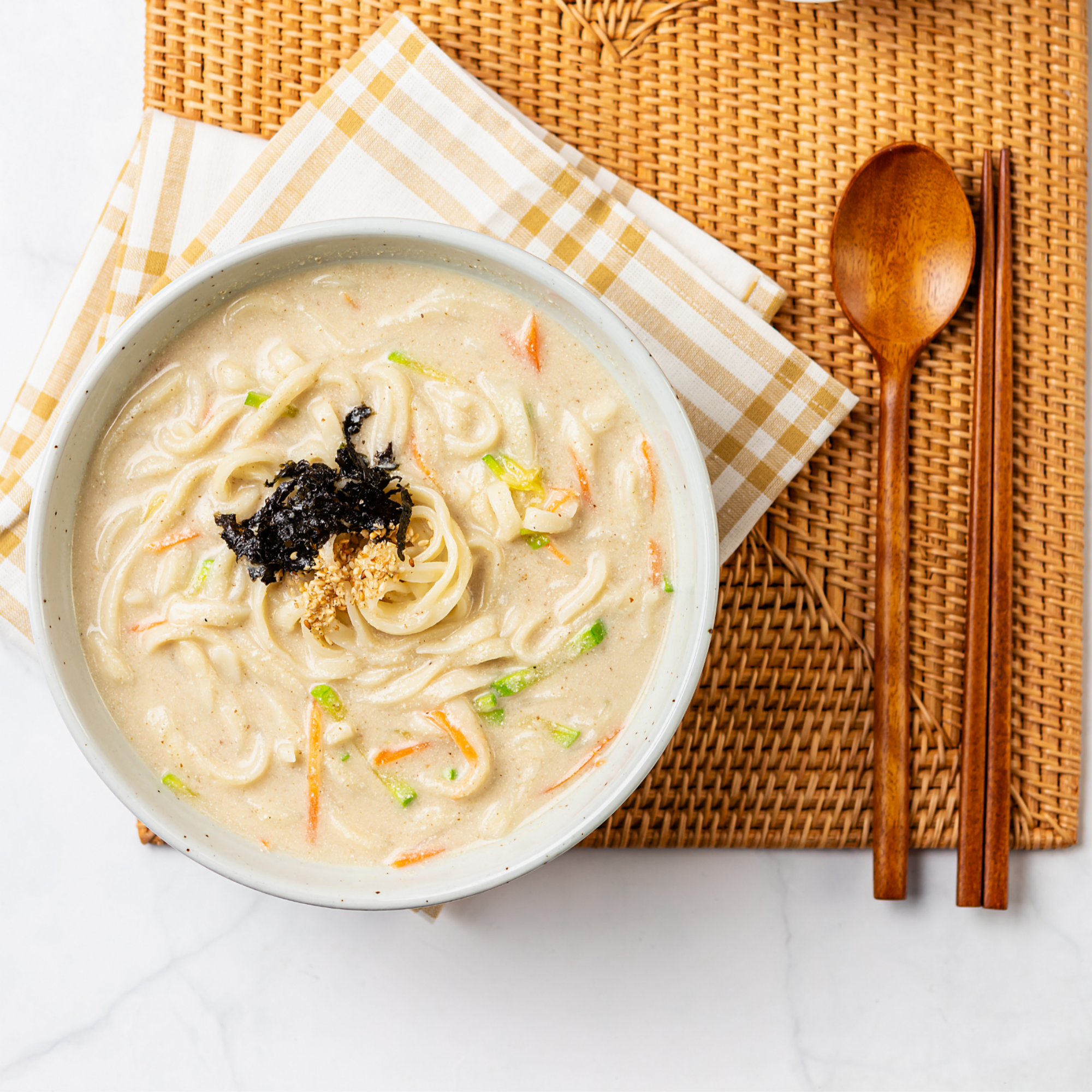 들깨 칼국수 수제비 맛집 밀키트 캠핑음식 5인 세트(육수 500g 5팩+칼국수면 1kg) - 상세 이미지 3
