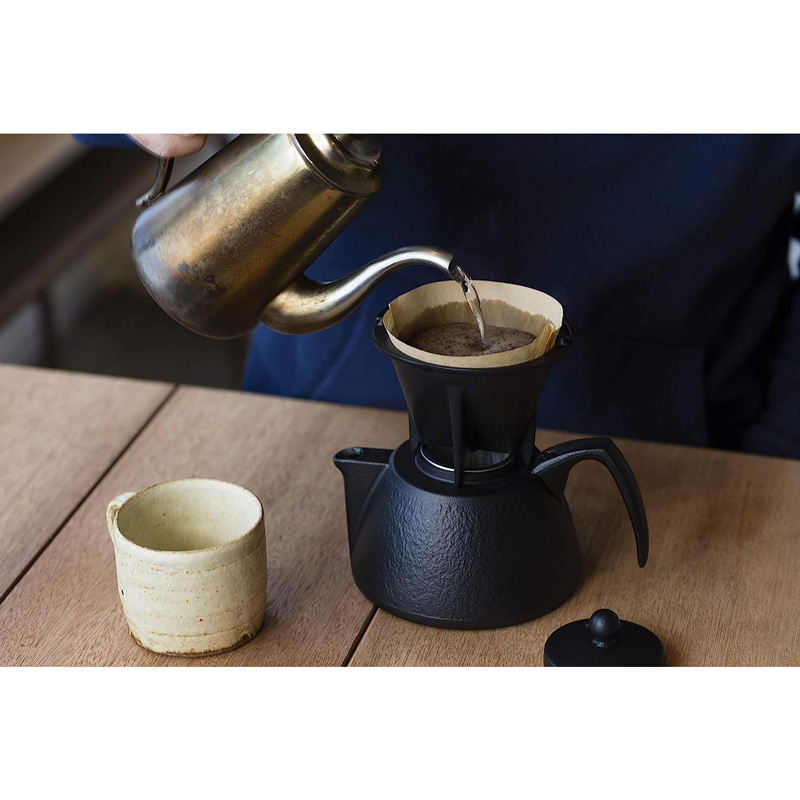 이와츄 Iwachu 커피 티 포트 세트 750ml 12361 블랙 - 상세 이미지 3