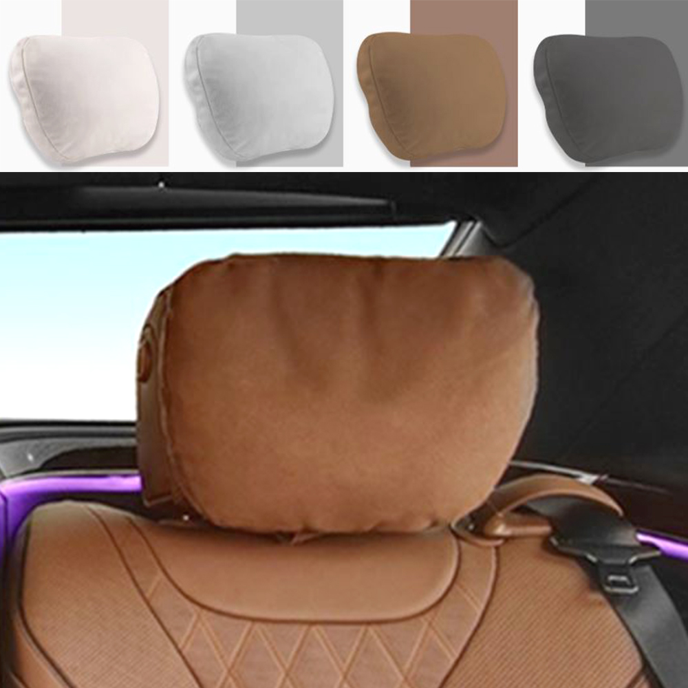 차량용 스웨이드 목쿠션 2개입 자동차 장거리운전 충격흡수 목화솜
