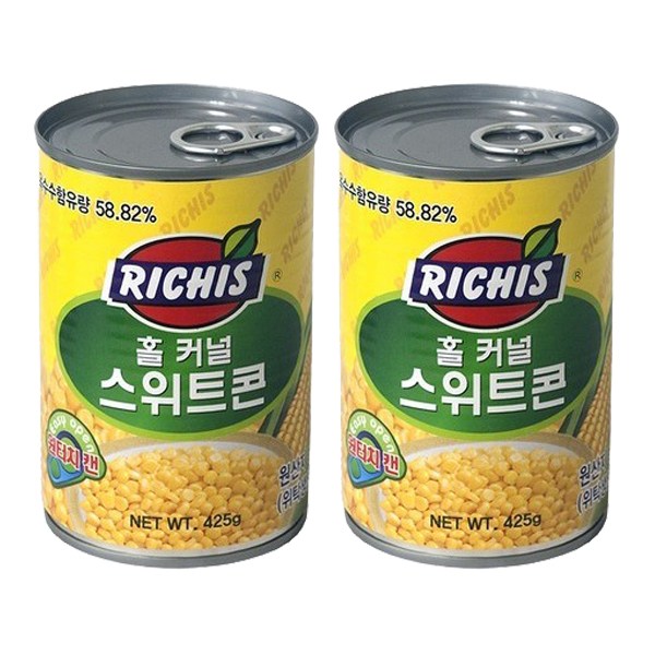 동서 리치스 홀 커널 스위트콘 425g 2개 : 경남유통