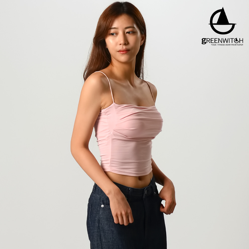 그리니치 안나베이 브라탑 끈나시 레이온스판캡나시 요가복 - 상세 이미지 3