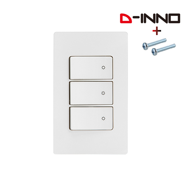 제일 디노 스위치 3구 전등 스위치 전기 화이트 D-INNO 커버 - 상세 이미지 3