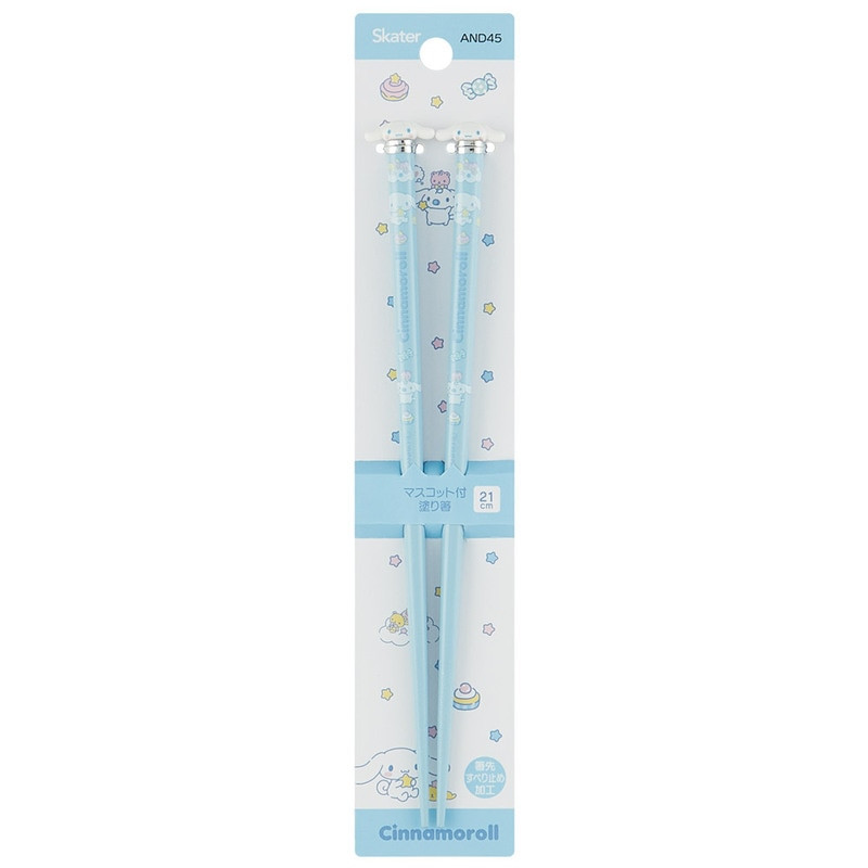 스케이터 산리오 시나모롤 캐릭터 마스코트 젓가락 21cm AND45 - 주방·식기 - 하카타몰