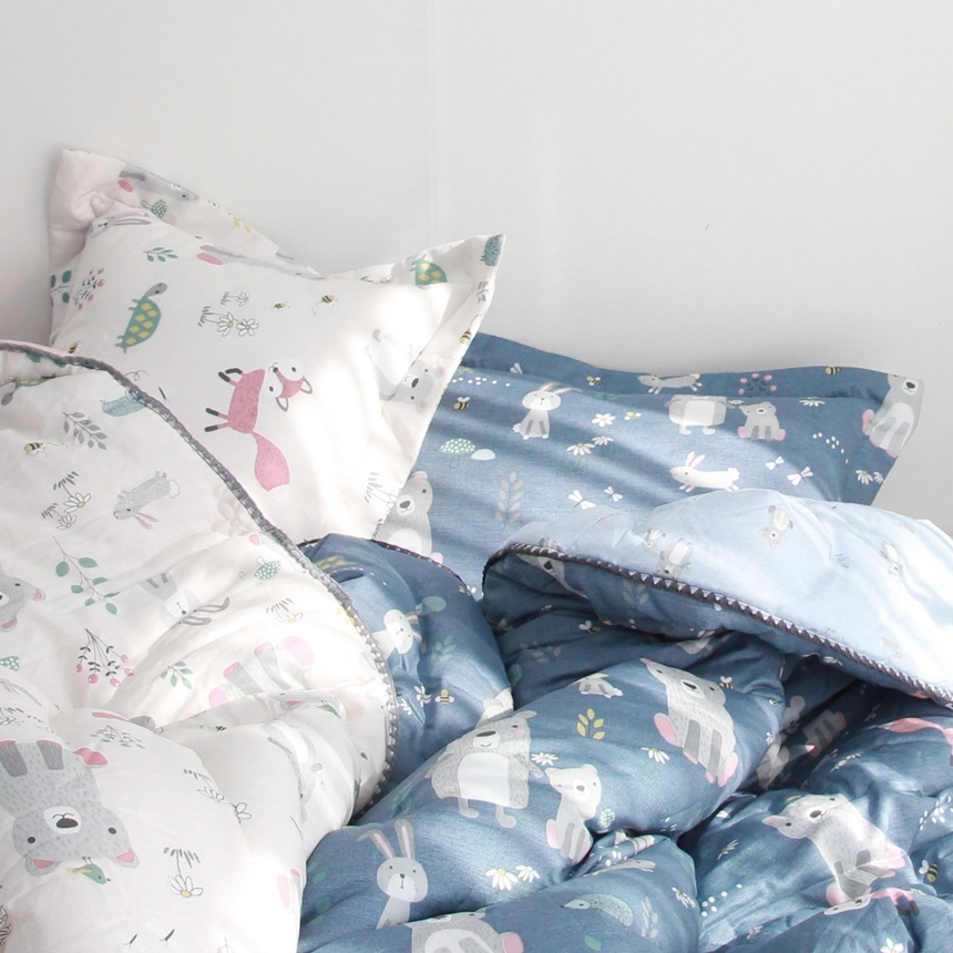 초코팬더 키즈베어 털안붙는 모달100 알러지케어 부드러운 싱글 어린이 아동 차렵이불 겨울