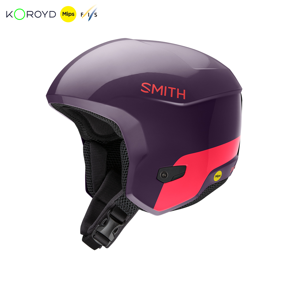 2425 SMITH Counter Mips 스미스 카운터 밉스 스노우 레이싱 헬멧 - 코스믹 퍼플 (FIS 인증 경주용 알파인 회전 스키/친 가드 호환)... 
