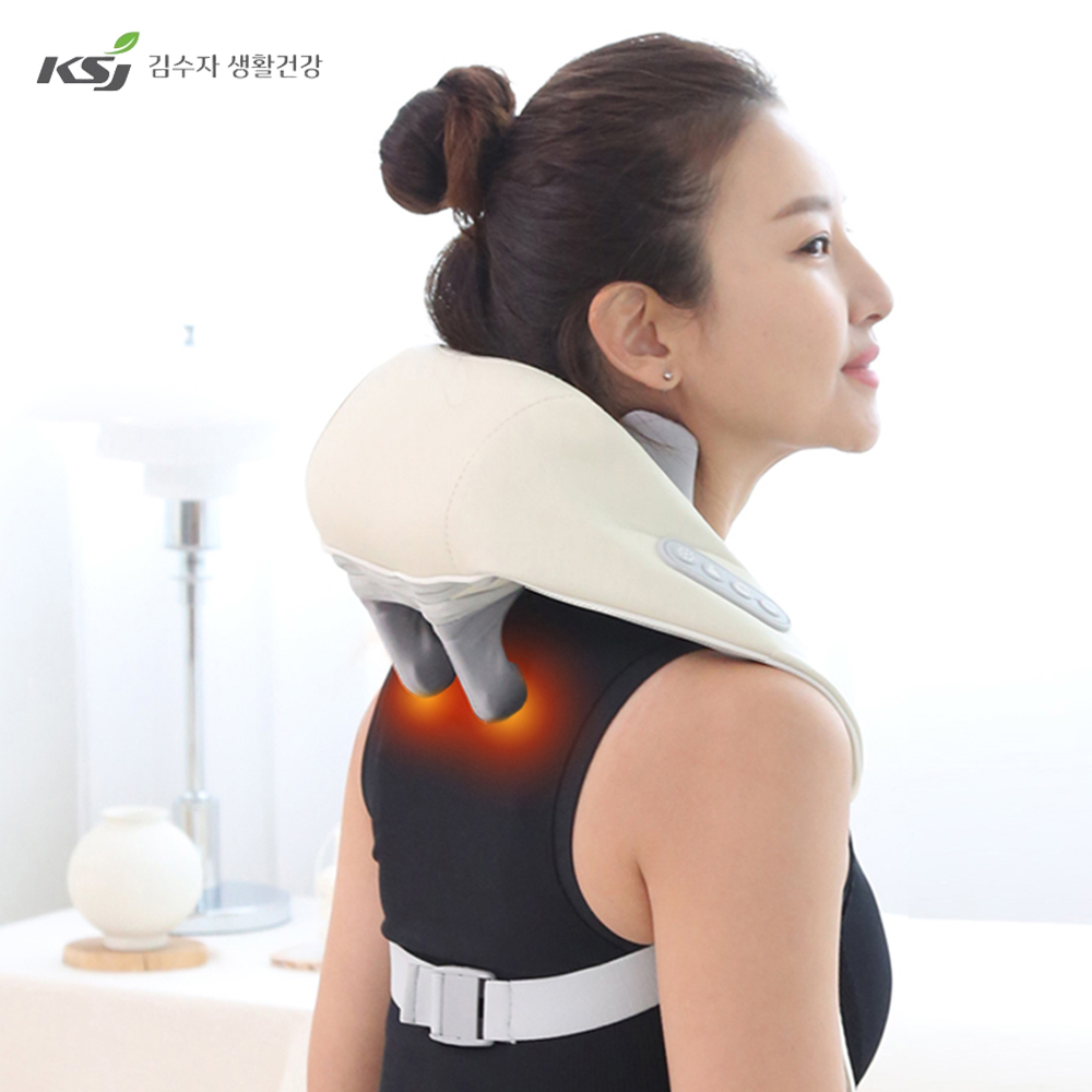 김수자 목 어깨 마사지기 안마기 무선 승모근 뒷목 지압기 - 상세 이미지 3