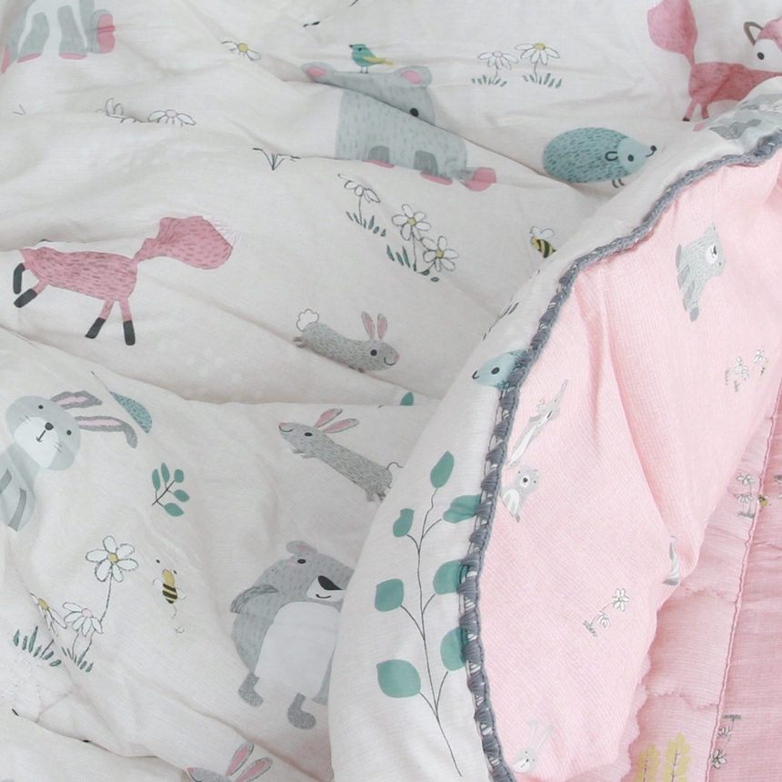 초코팬더 키즈베어 털안붙는 모달100 알러지케어 부드러운 싱글 어린이 아동 차렵이불 겨울