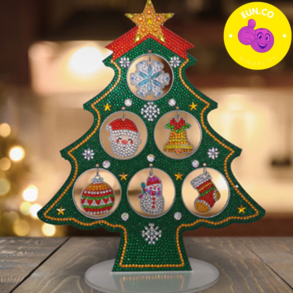 크리스마스 DIY 보석 십자수 초보자용 비즈 큐빅 올인원 키트 패키지