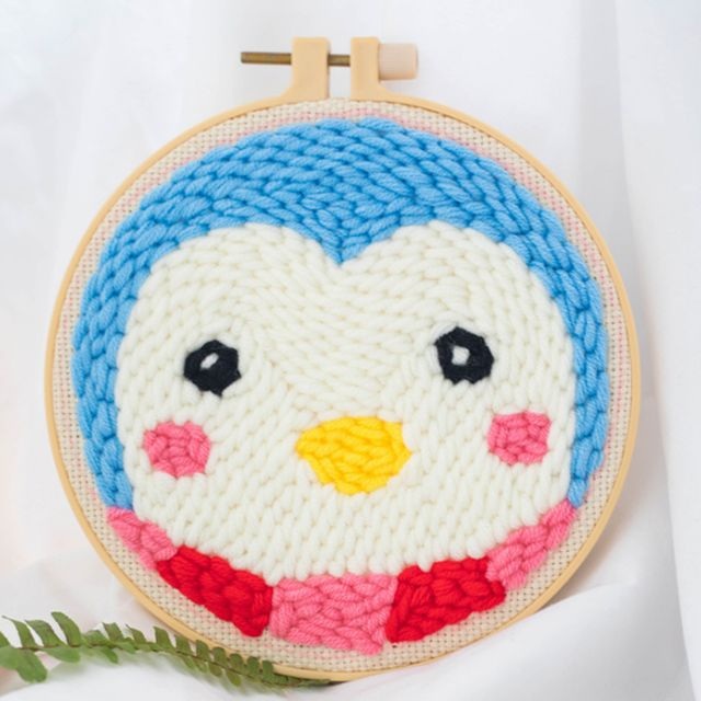 펀칭 십자수 펀치 니들 초보자용 털실 DIY 겨울 취미 - 상세 이미지 3