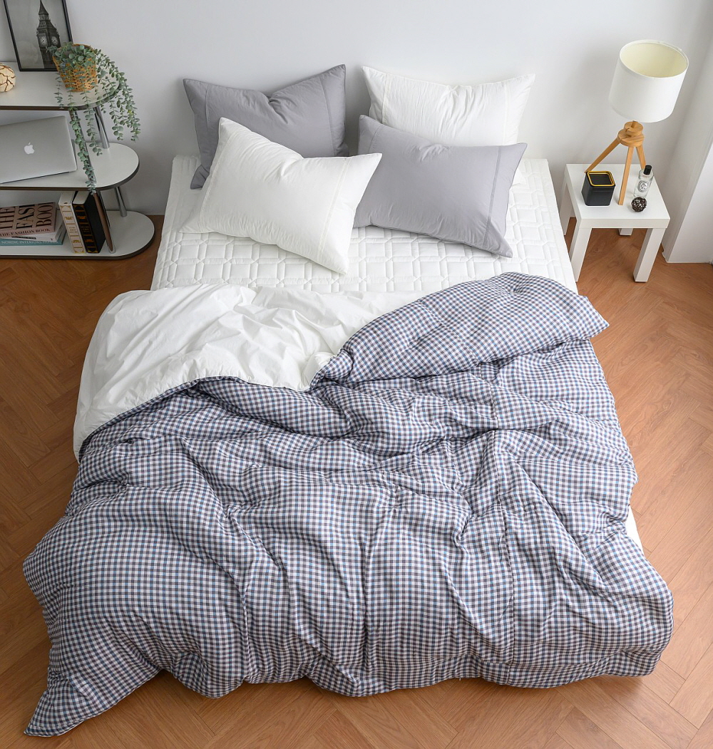 신혼이불 호텔이불 호텔침구 세트 침구류 체크 모달